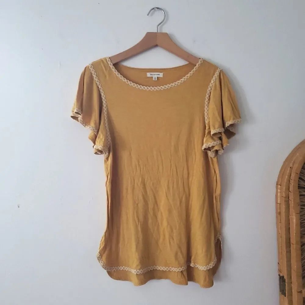 Max Studio Yellow Blouse S